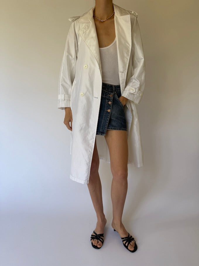 Vintage trench coat white 6144