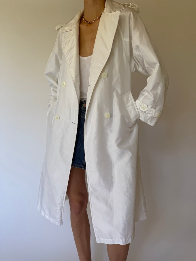 Vintage trench coat white 6144