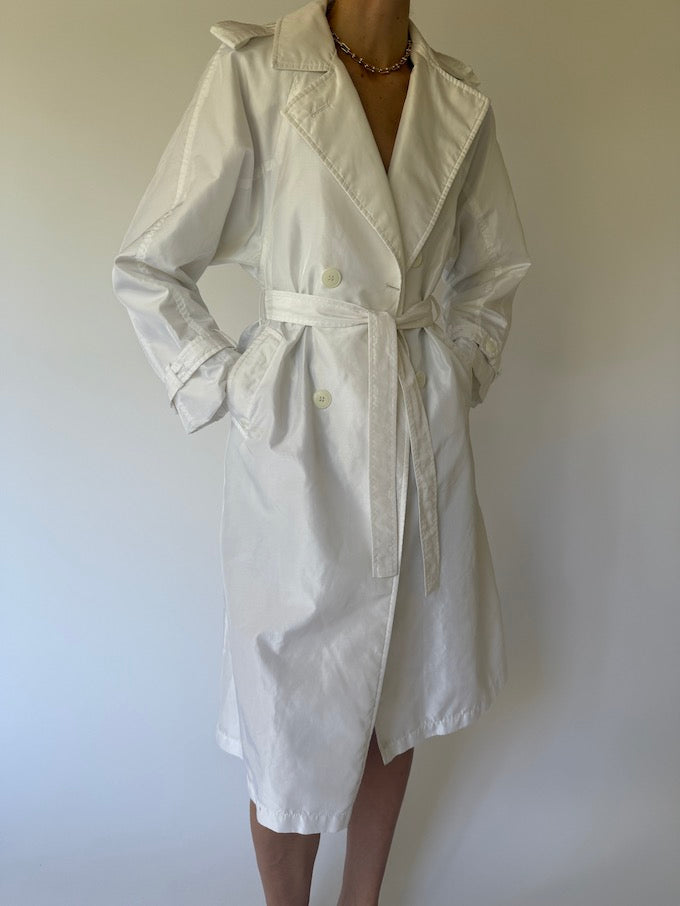 Vintage trench coat white 6144