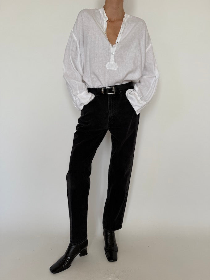 Linen top, vintage linen top, svc, shopvintagecollection