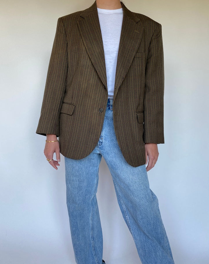 VINTAGE HOUNDSTOOTH BLAZER 3083