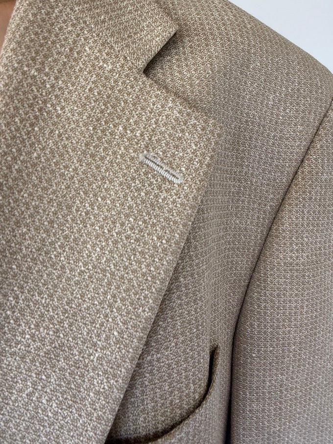 Vintage single-breasted Ralph Lauren blazer beige 6148