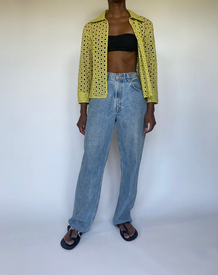 VINTAGE GREEN CARDIGAN 3559