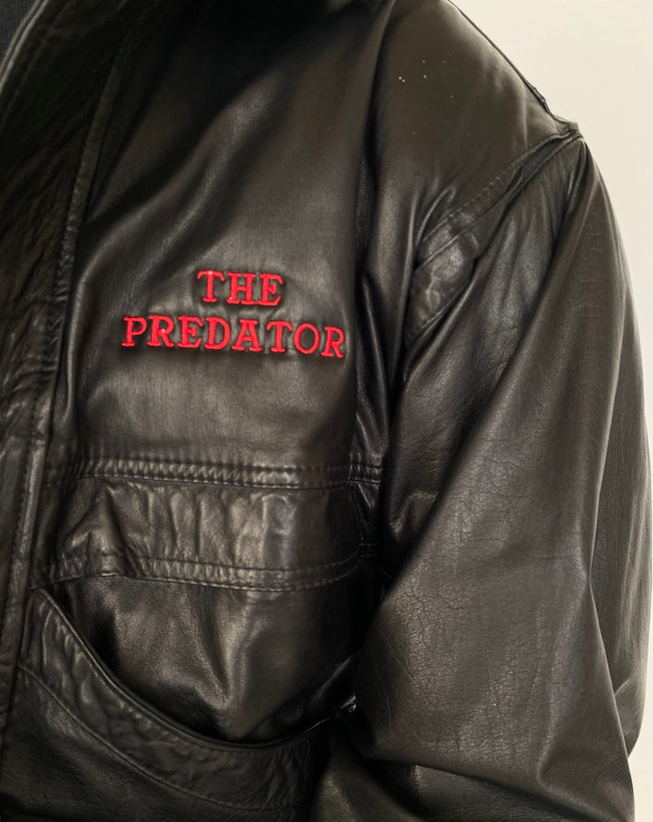 VINTAGE BLACK OVERSIZED LEATHER JACKET 1851