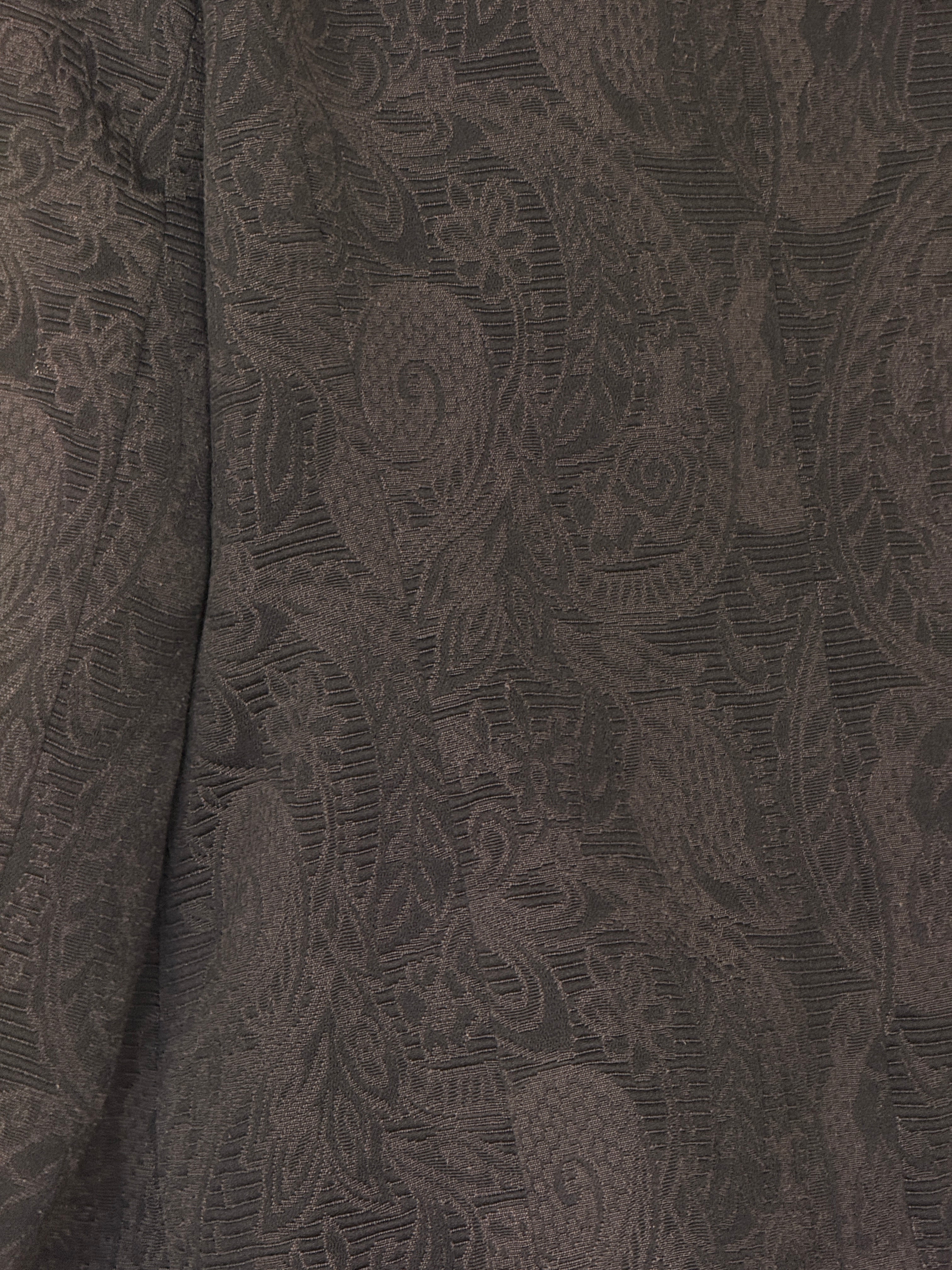Vintage Textured Blazer Black 7031