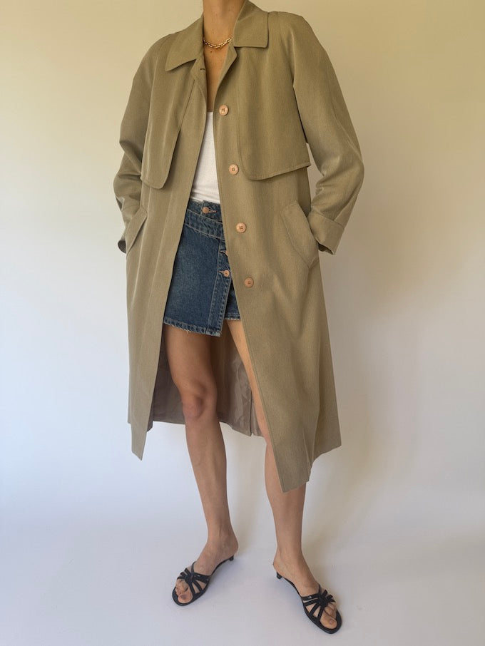 Vintage trench coat beige 6145