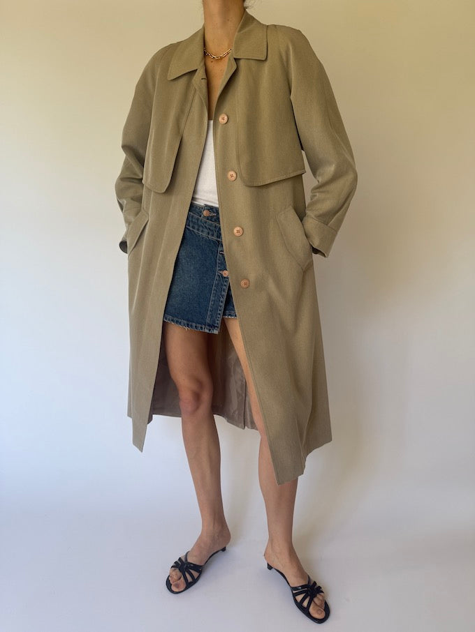 Vintage trench coat beige 6145