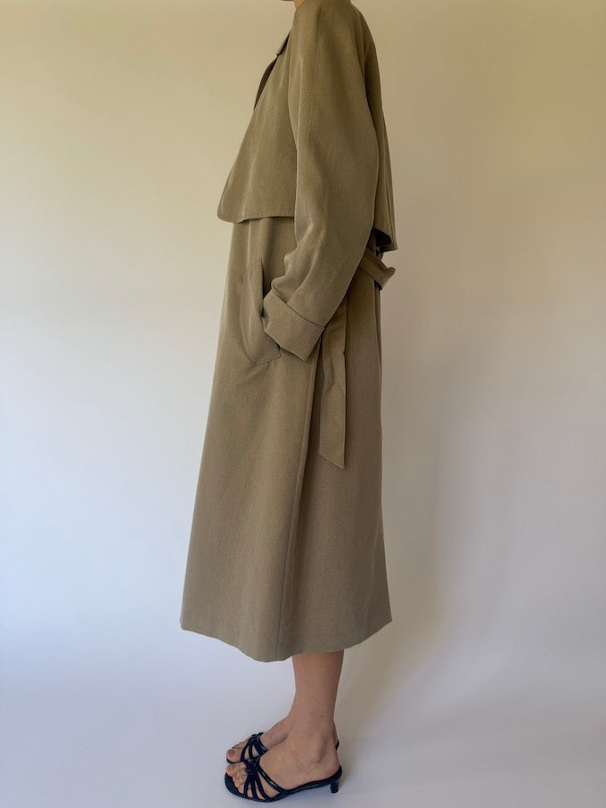 Vintage trench coat beige 6145