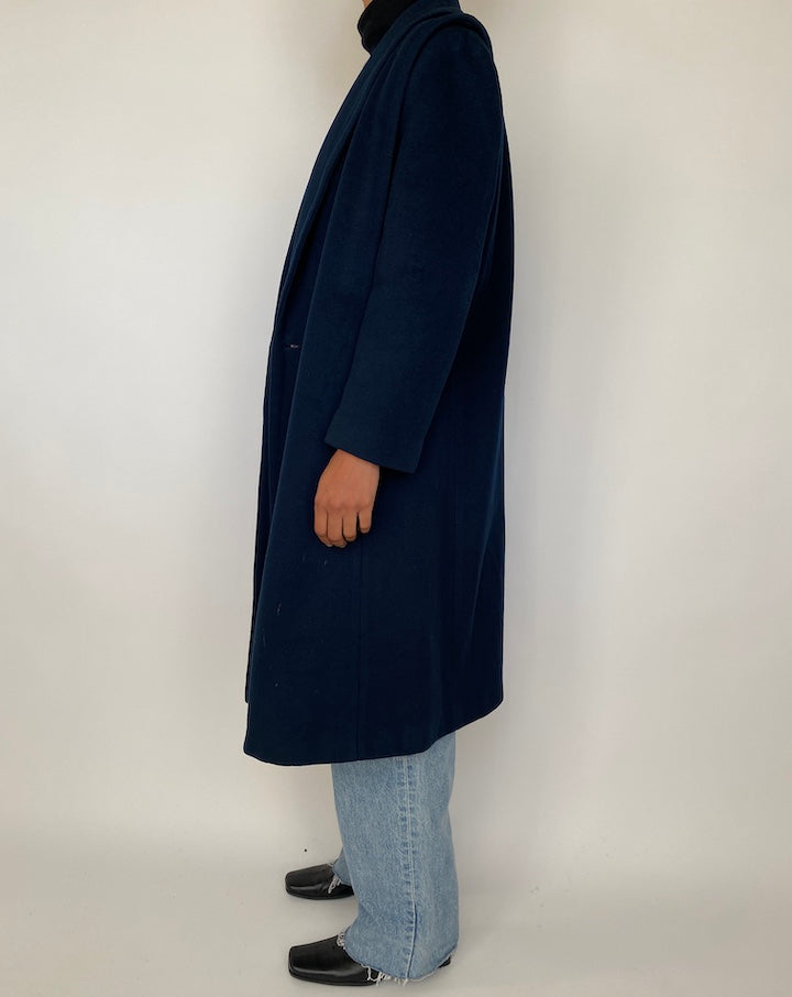 VINTAGE NAVY LONG COAT 1857