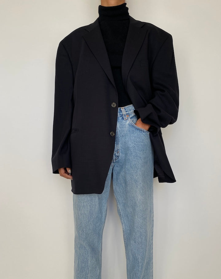 VINTAGE SINGLE BREASTED WOOL BLAZER 1859