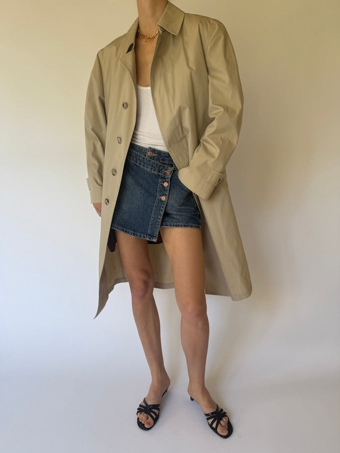 Vintage oversized coat beige 6147