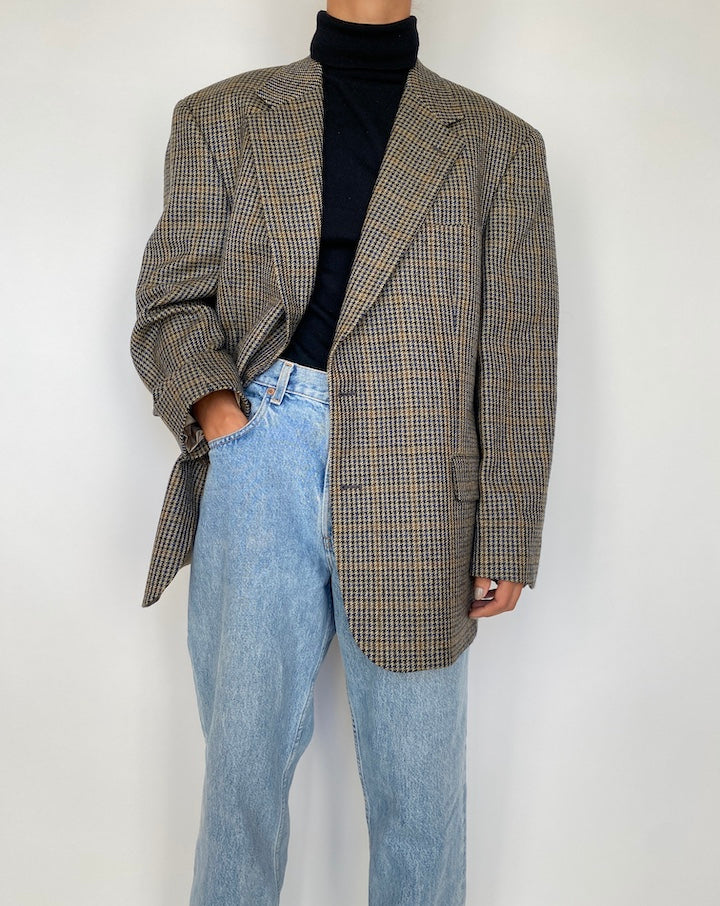 VINTAGE SINGLE BREASTED WOOL BLAZER 1871