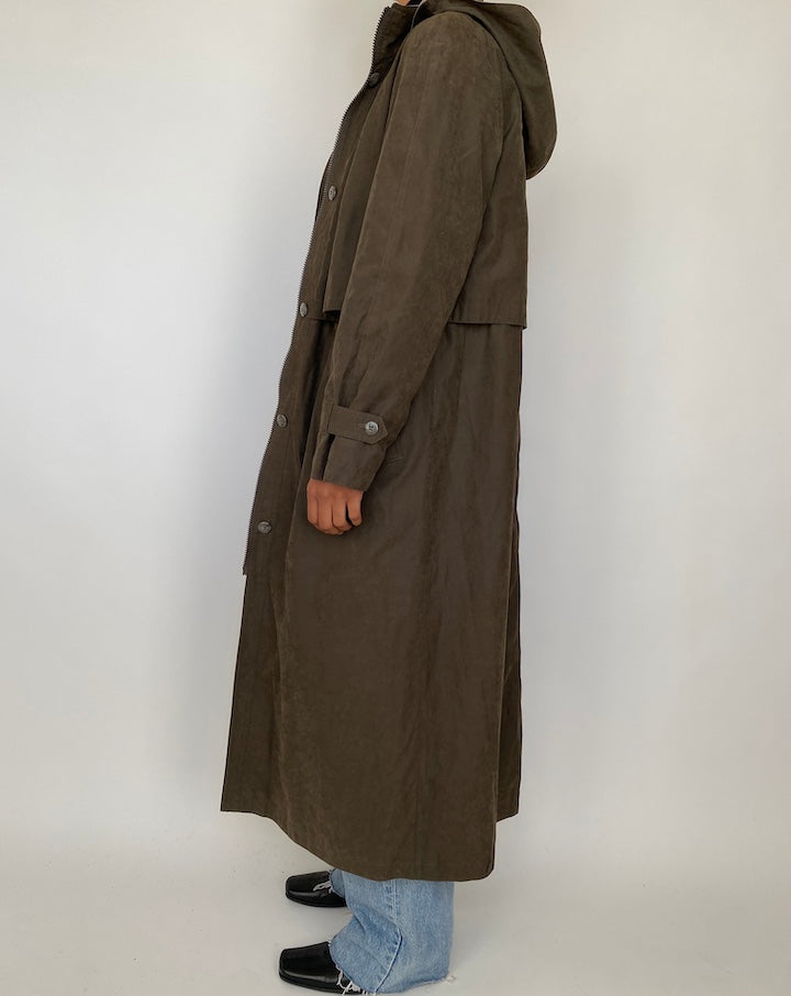 VINTAGE OVERSIZED BROWN LONG COAT 1876