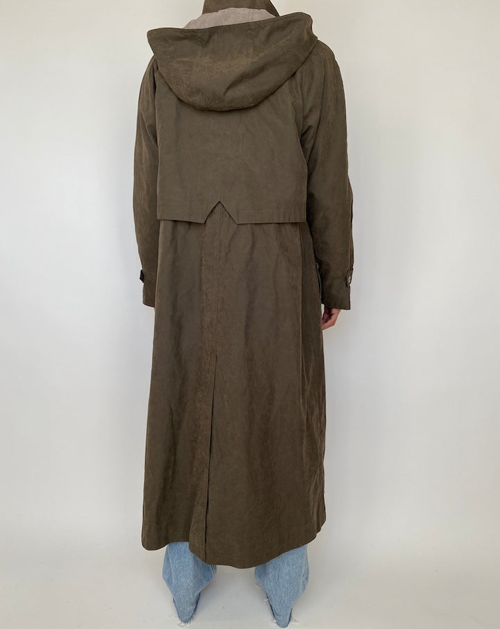 VINTAGE OVERSIZED BROWN LONG COAT 1876