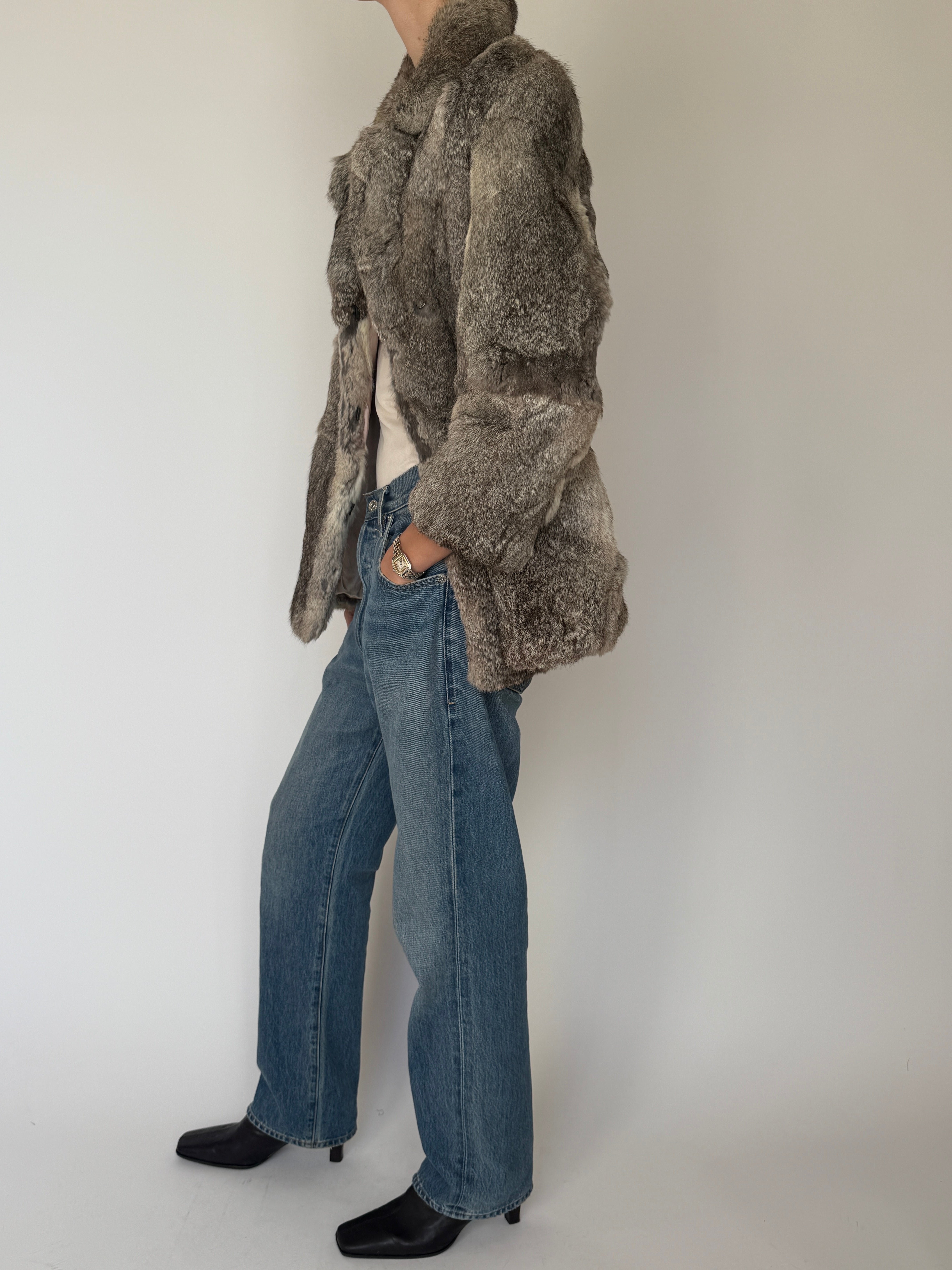 Vintage Genuine Fur Coat 7039