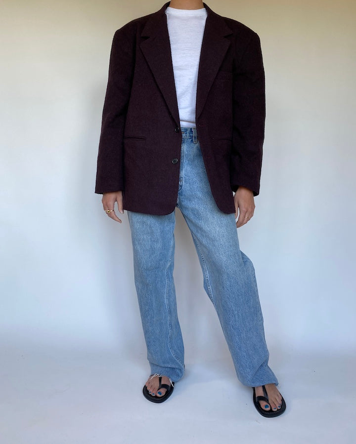 VINTAGE PURPLE BLAZER 3111
