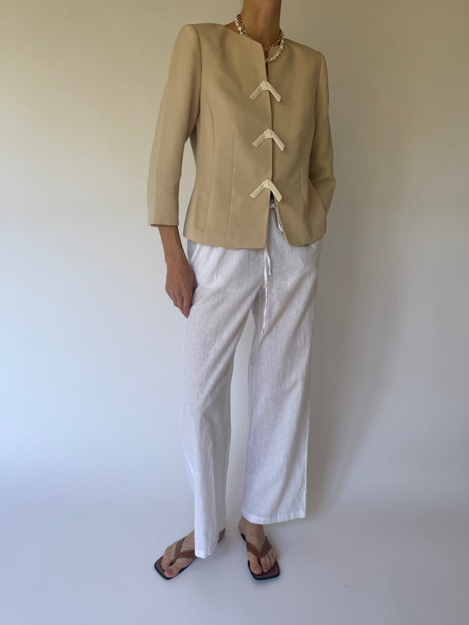 Vintage blazer beige 6149