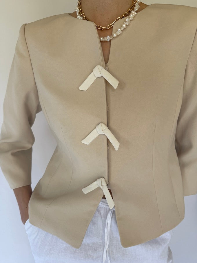 Vintage blazer beige 6149