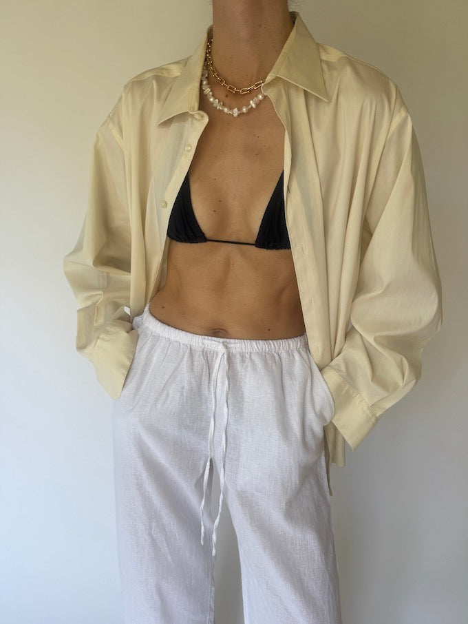 Vintage oversized shirt off-white 6168