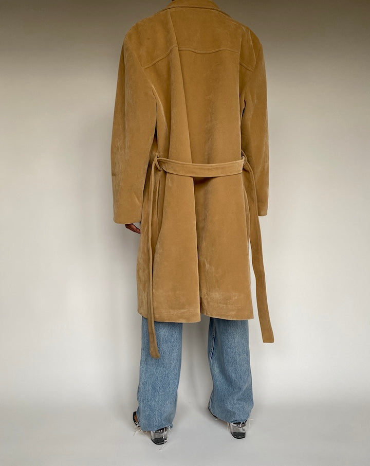 VINTAGE BEIGE SOFT TRENCH COAT 2606