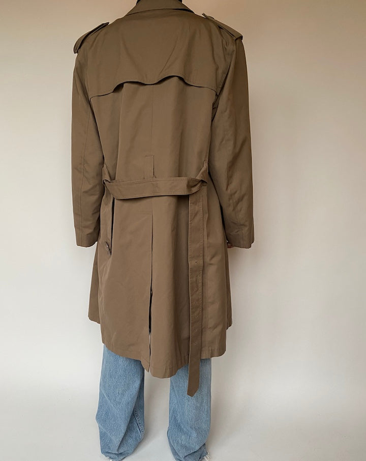VINTAGE OVERSIZED BROWN TRENCH COAT 1897
