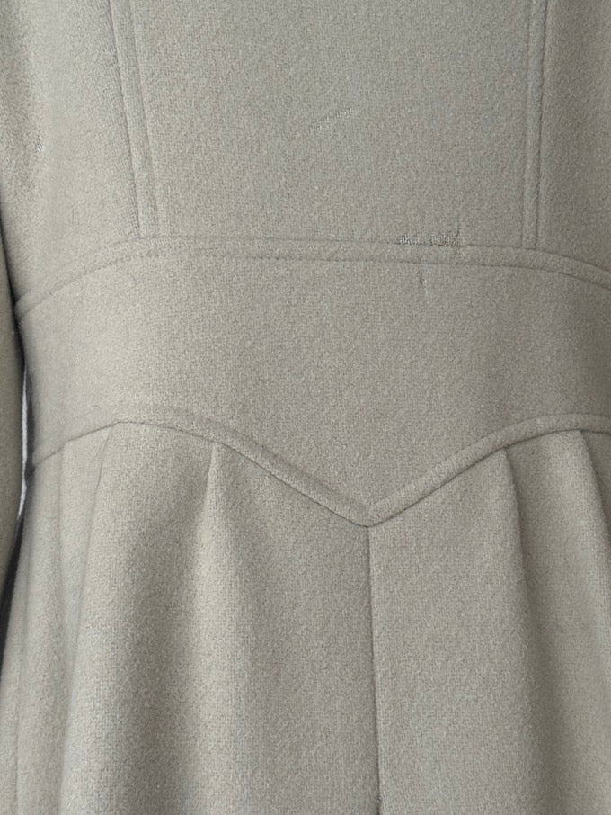 Vintage Wool Coat with Fur Collar & Cuffs 6482