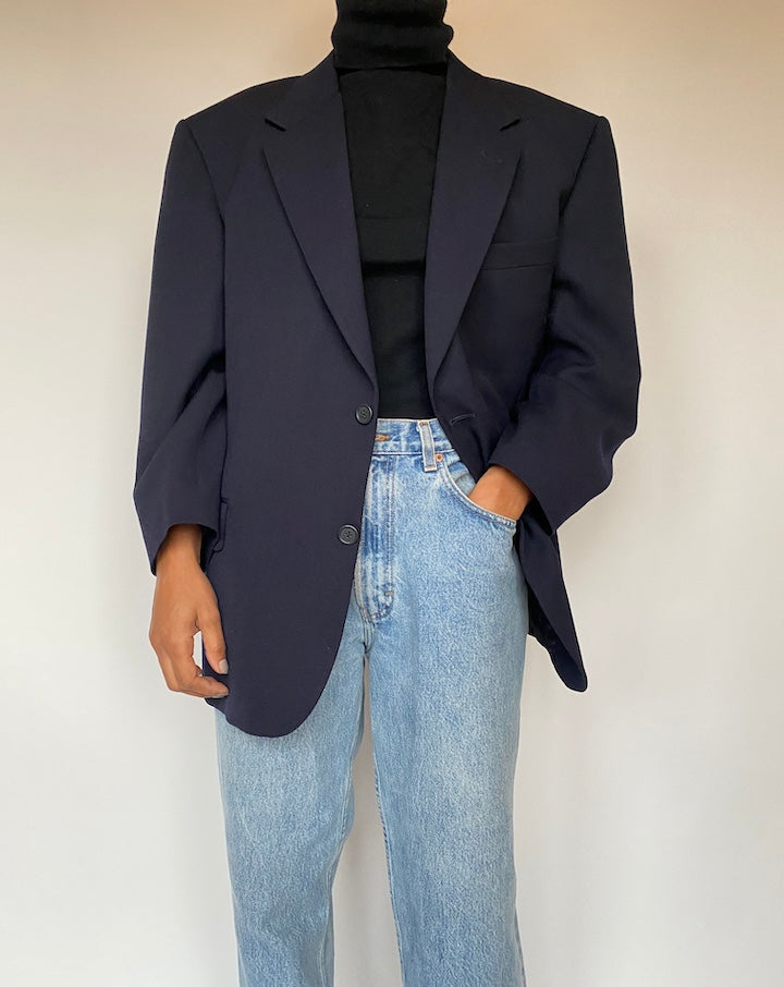 VINTAGE SINGLE BREASTED WOOL BLAZER 1899