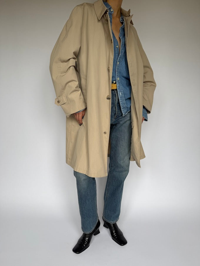 Vintage long coat beige 5896
