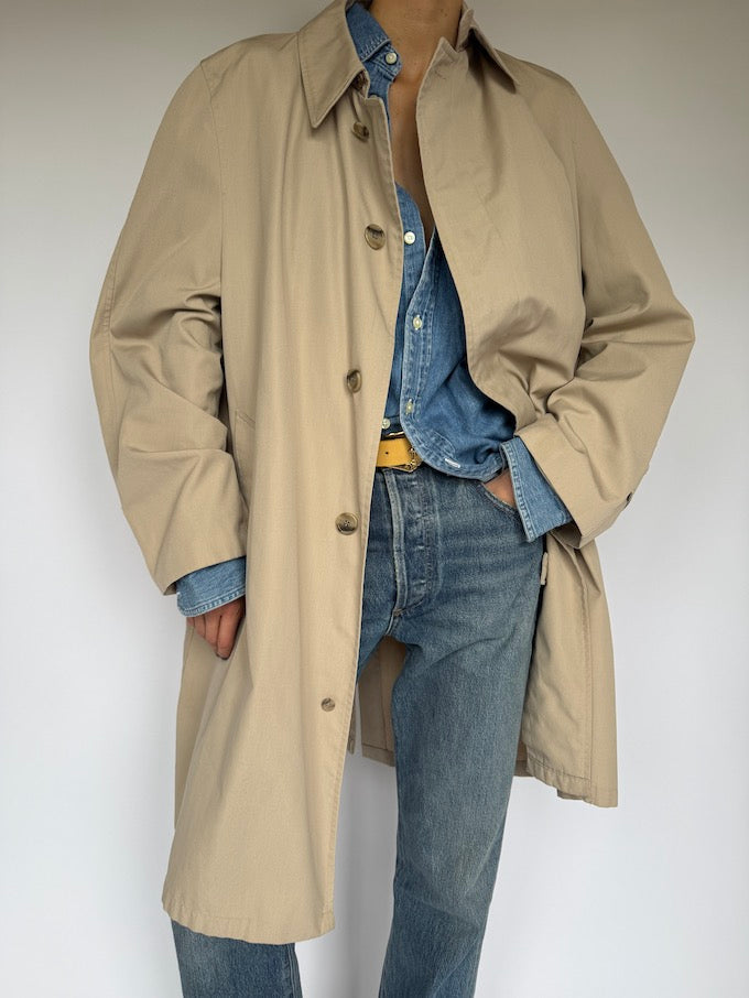 Vintage long coat beige 5896