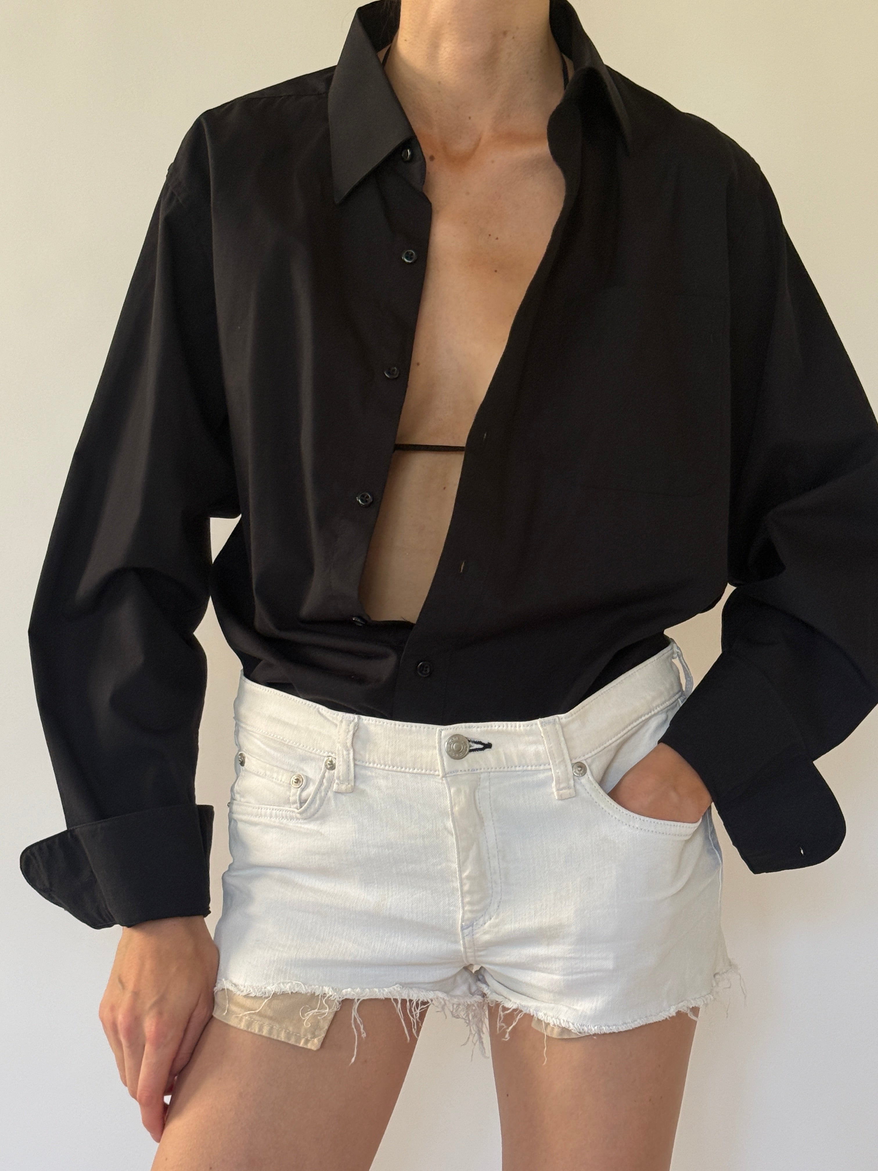 Vintage black fabric close-up