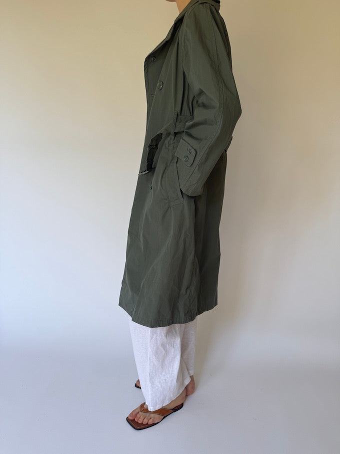 VINTAG TRENCH COAT GREEN 6165