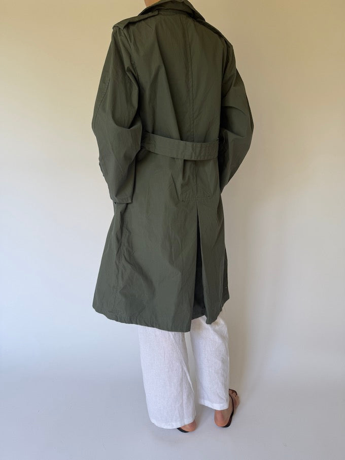 VINTAG TRENCH COAT GREEN 6165