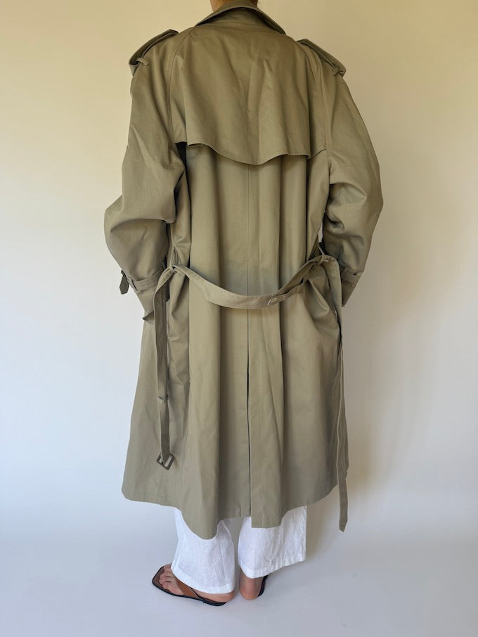 Vintage oversized trench coat beige 6178
