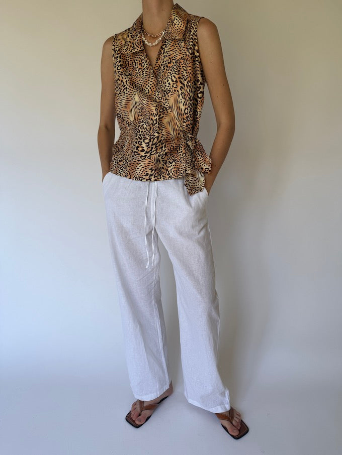 Vintage Animal Printed Tank 3402