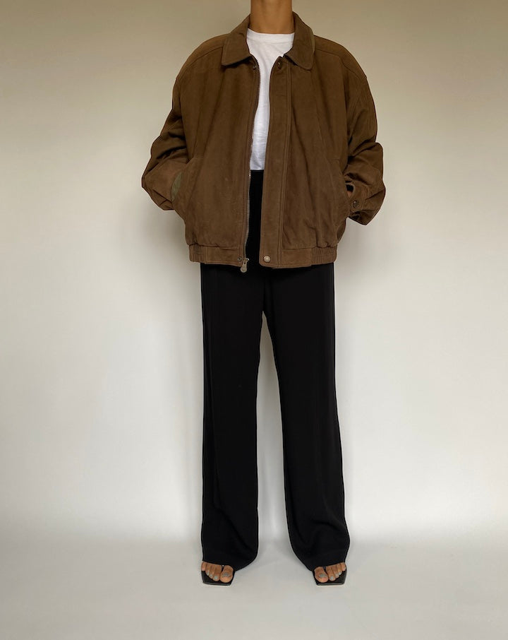 VINTAGE BROWN LEATHER JACKET 2625