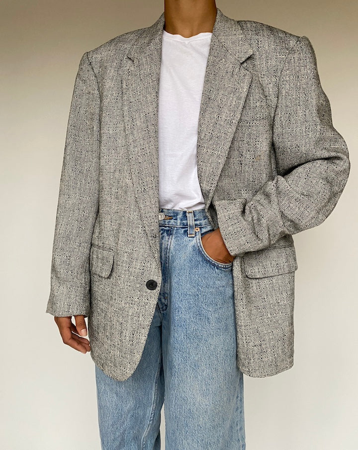 VINTAGE SINGLE BREASTED BLAZER 1208