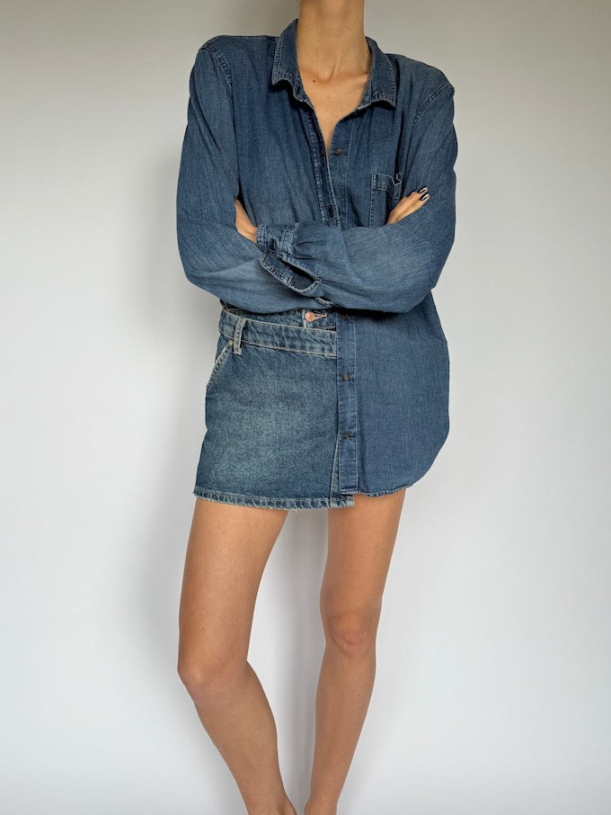 Vintage oversized denim shirt 5897