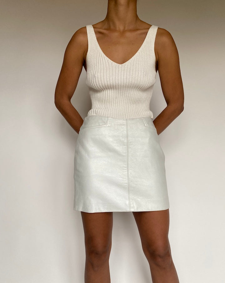 VINTAGE KNITTED OFF-WHITE TOP 2632