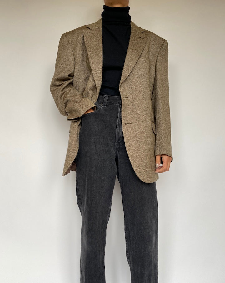 VINTAGE SINGLE BREASTED WOOL BLAZER 19433