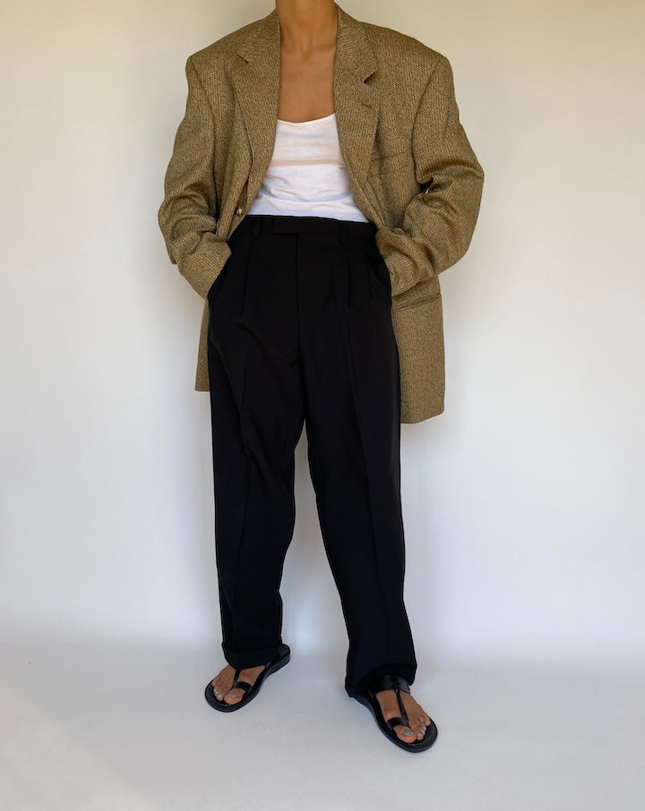 VINTAGE BEIGE SINGLE BREASTED BLAZER 3133