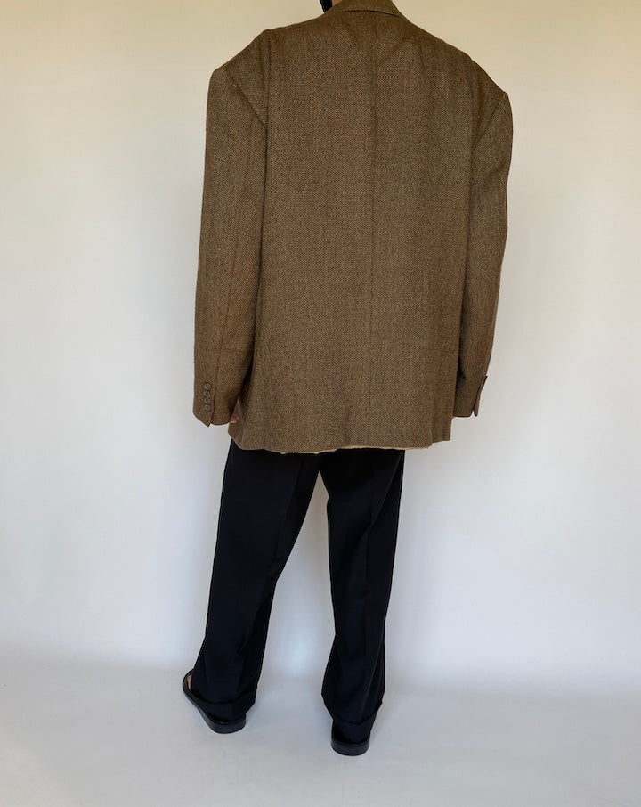 VINTAGE BROWN WOOL BLAZER 3135
