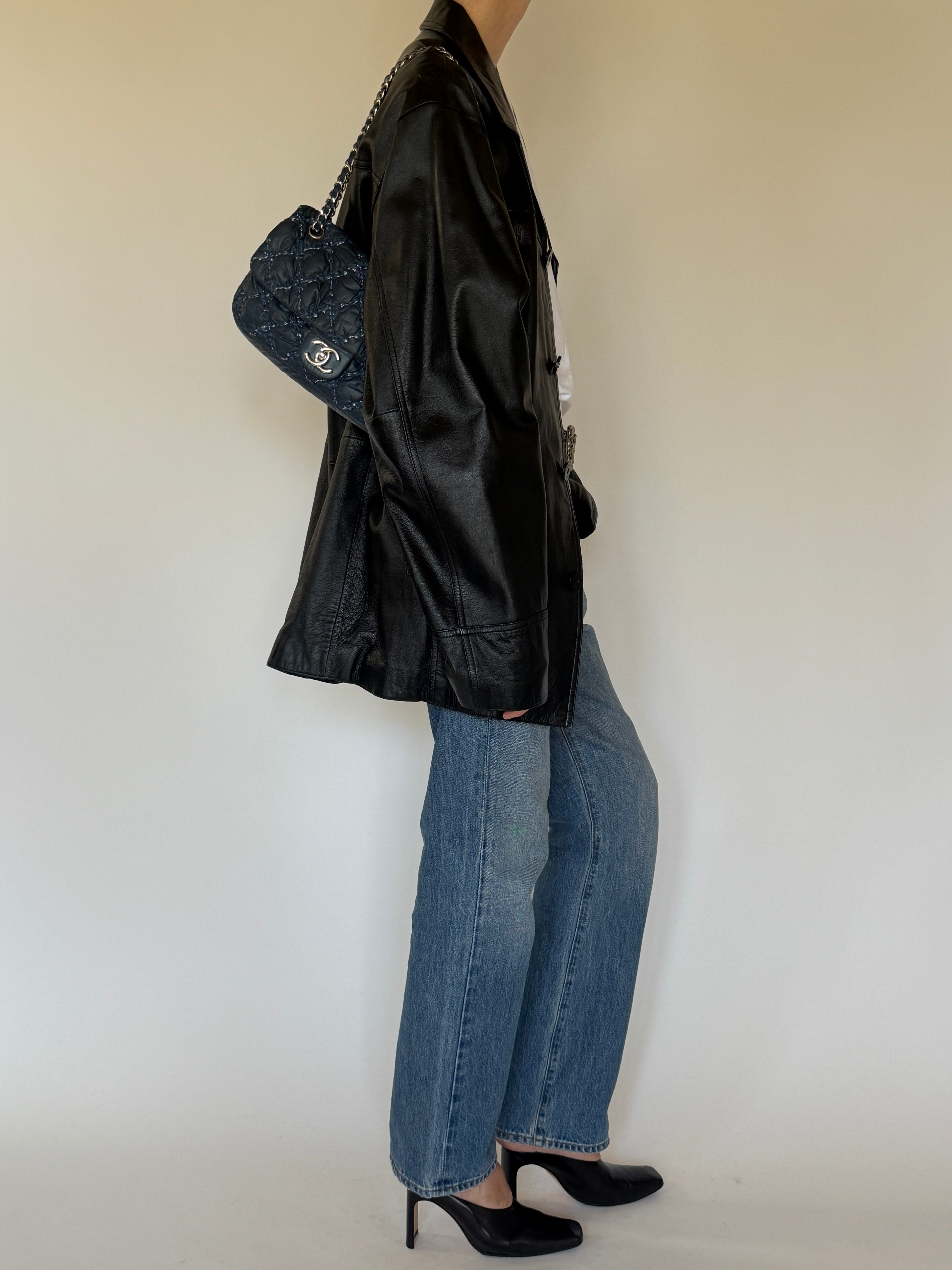 Vintage Leather Jacket Black