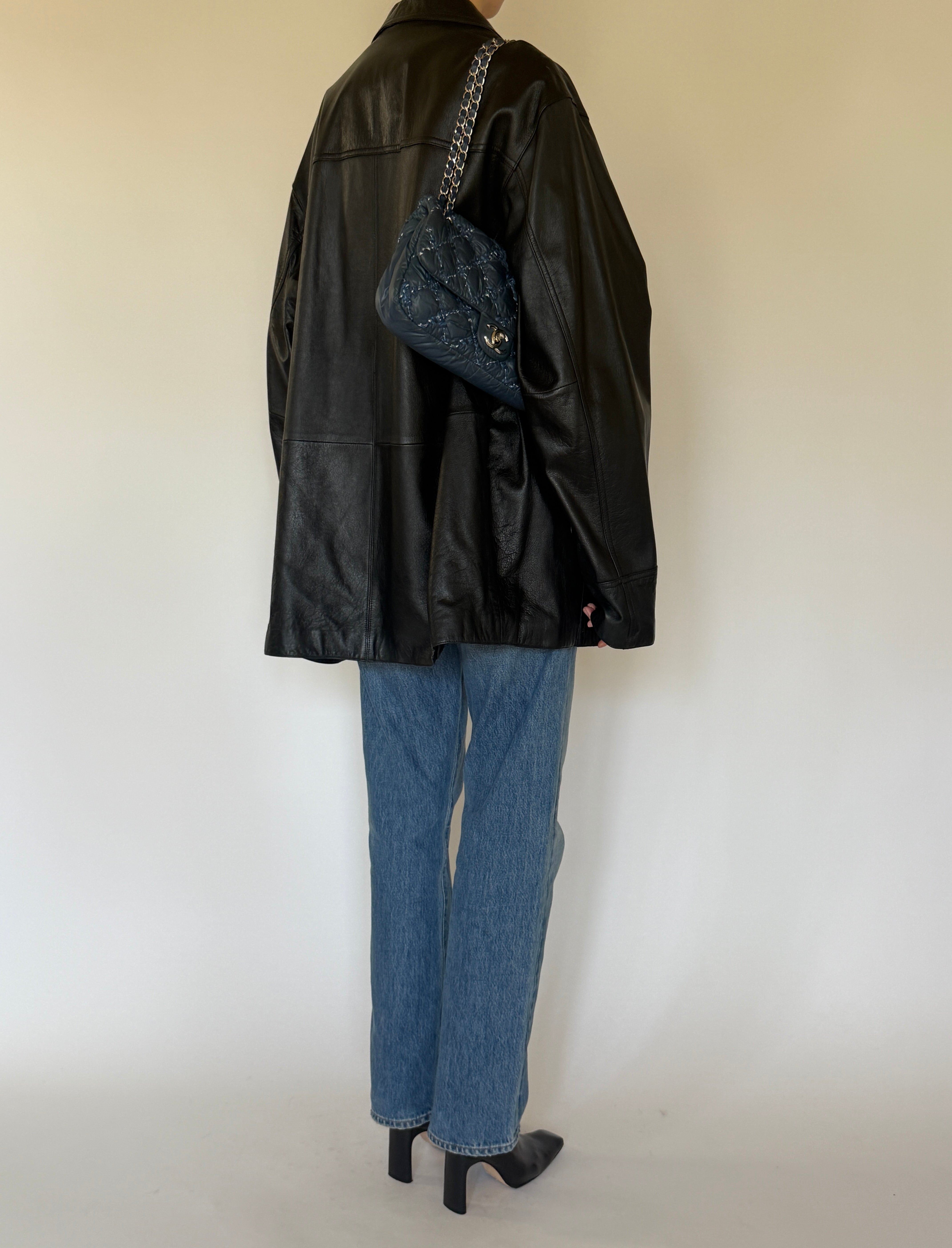 Vintage Leather Jacket Black