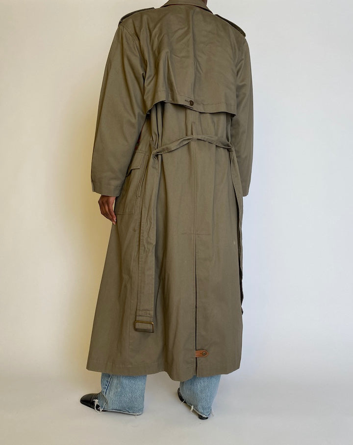 VINTAGE LONG TRENCH COAT 4511