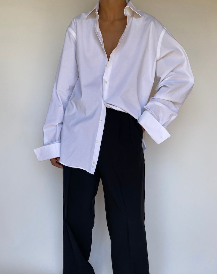 VINTAGE WHITE COTTON SHIRT 3144