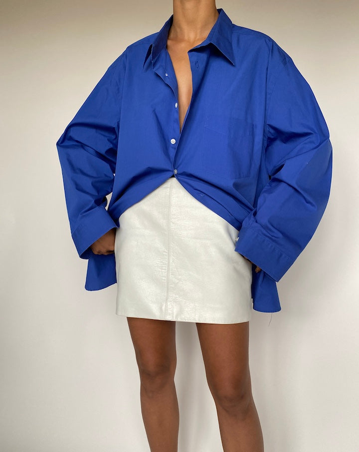 VINTAGE OVERSIZED BLUE SHIRT 2641