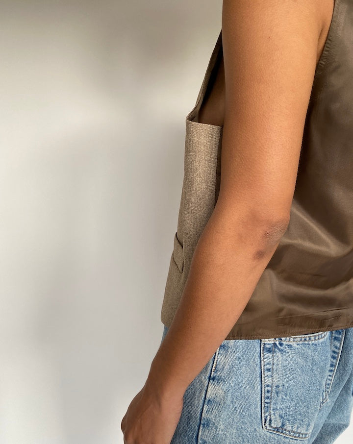 VINTAGE BEIGE LEVIS VEST 2643