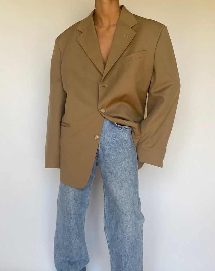 VINTAGE BEIGE OVERSIZED BLAZER 3149