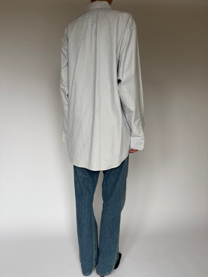 Vintage Stripe Ralph Lauren Shirt Blue & White 6498