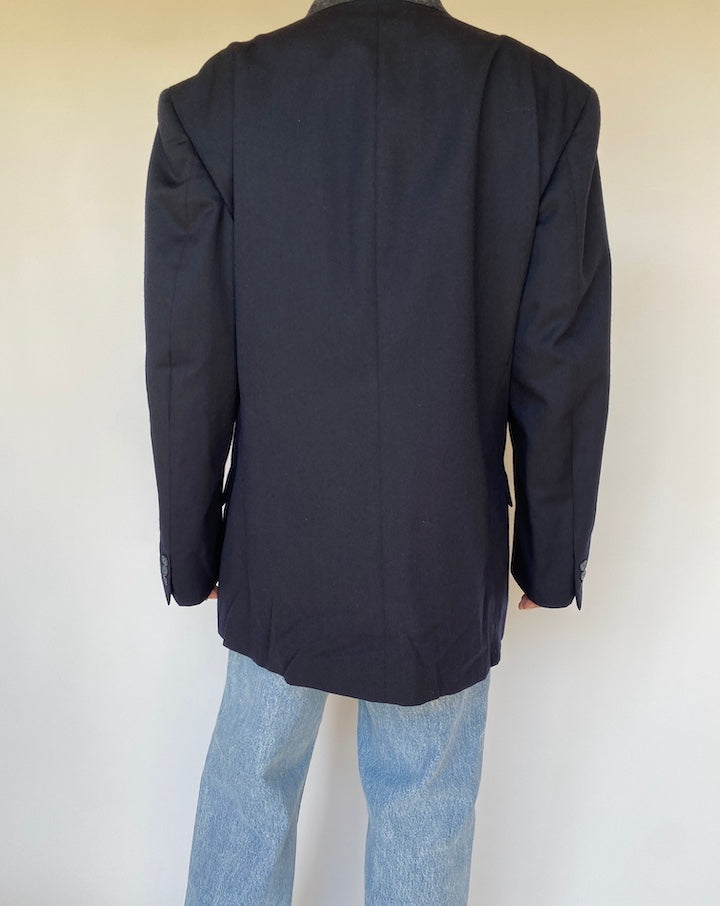VINTAGE NAVY WOOL BLAZER 3153